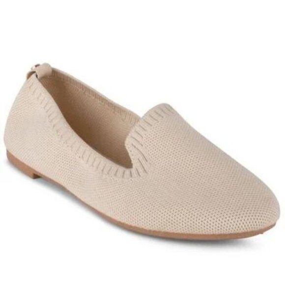 Danskin Slip On Knit Dream Loafer Flats Beige - Picture 1 of 5